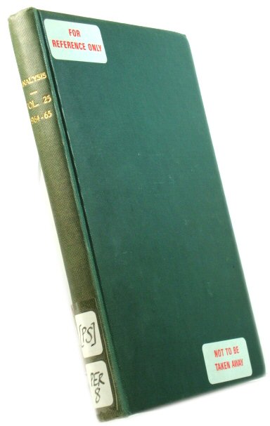 Analysis, Volume 25, 1964-1965