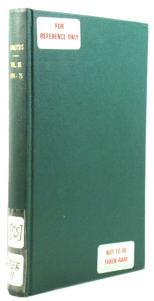 Analysis, Volume 35, 1974-1975