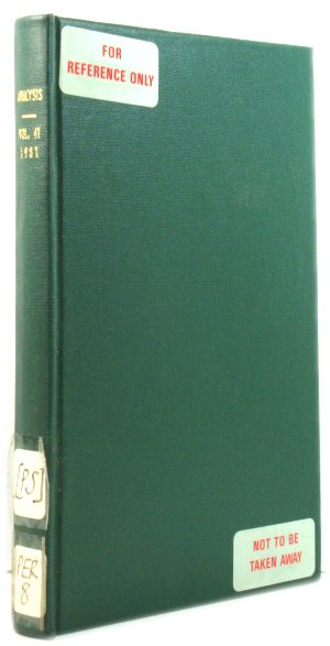 Analysis, Volume 41, 1981