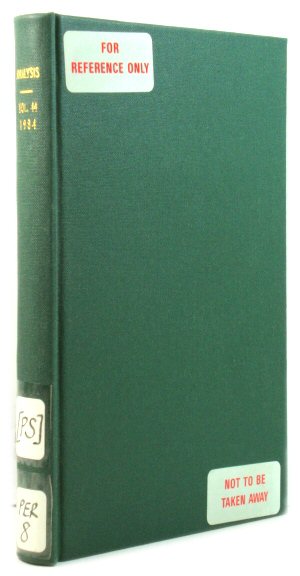 Analysis, Volume 44, 1984
