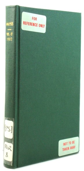 Analysis, Volume 47, 1987