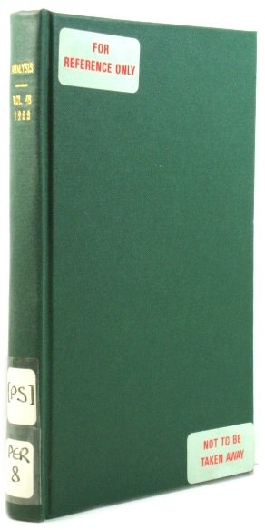 Analysis, Volume 48, 1988