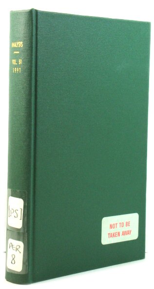 Analysis, Volume 51, 1991
