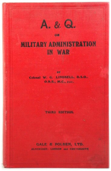 A. & Q. Or Military Administration in War
