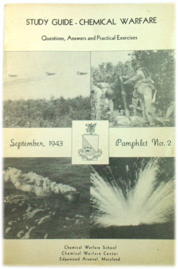 Study Guide - Chemical Warfare: Questions, Answers and Practical Exercises (Pamphlet No. 2, September 1943)