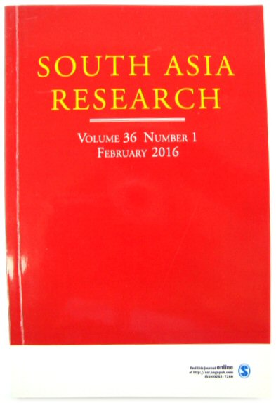 South Asia Research, Vol. 36, No. 1, February 2016