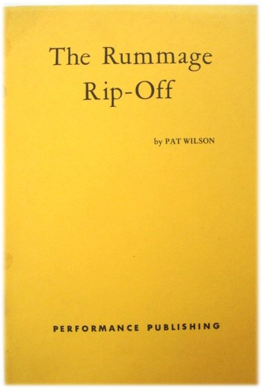 The Rummage Rip-Off (A One-Act Play)