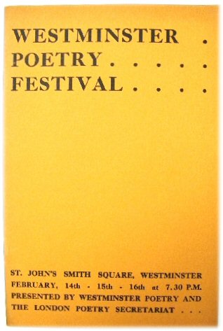 Image for Westminster Poetry Festival Westminster Poetry Festival
