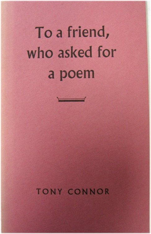 To a friend, who asked for a poem