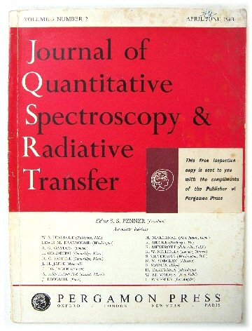 Journal of Quantitative Spectroscopy and Radiative Transfer, Volume 3, Number 2, April/June 1963