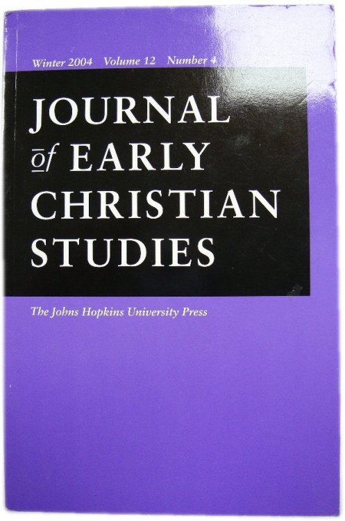 Journal of Early Christian Studies: Journal of the North American Patristics Society
