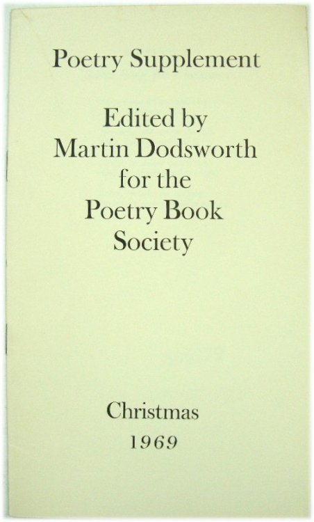 Poetry Supplement: Christmas 1969