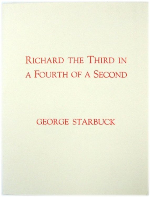 Richard the Third in a Fourth of a Second