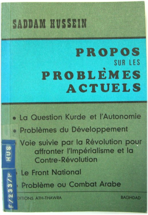 Propos Sur Les PROBLEMES Actuels