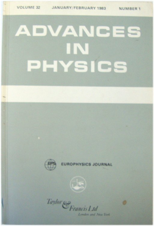 Advances in Physics: Volume 32, Number 1, January/February 1983