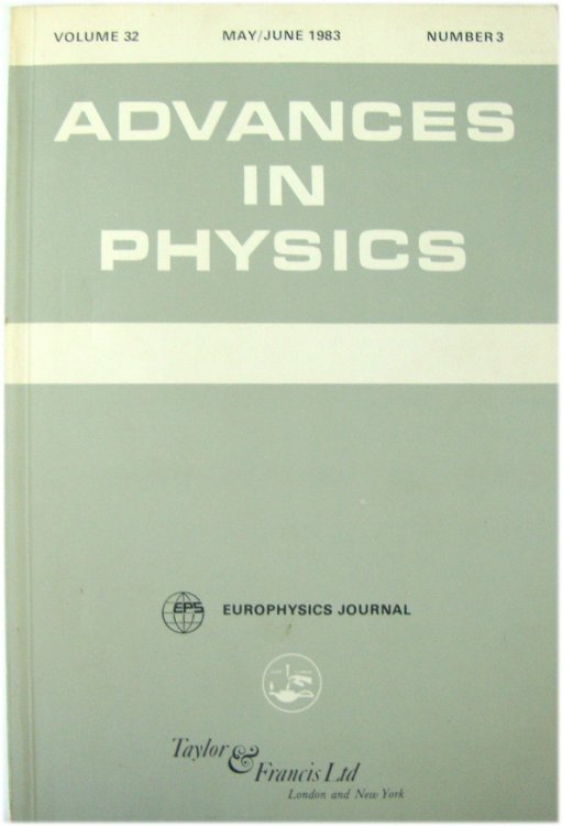 Advances in Physics: Volume 32, Number 3, May/June 1983