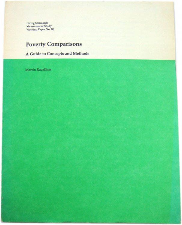 Poverty Comparisons: A Guide to Concepts and Methods