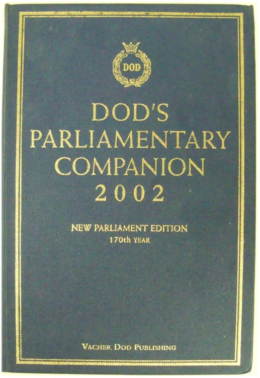 Dod's Parliamentary Companion 2002, 170th Year