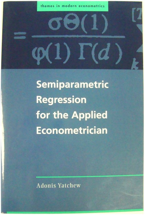 Semiparametric Regression for the Applied Econometrician