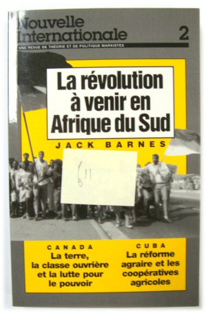 La Revolucion a Venir en Afrique du Sud (Nouvelle Internationale 2)