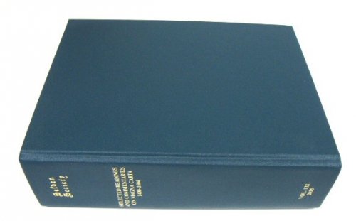Selected Readings and Commentaries on Magna Carta, 1400-1604