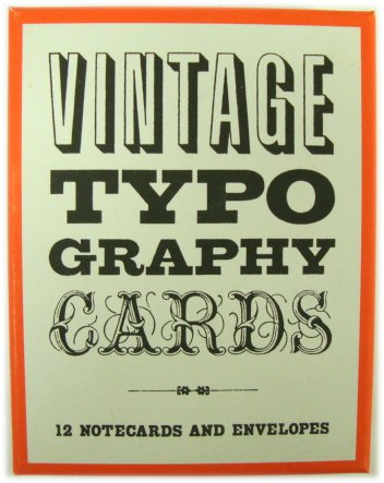 Vintage Typography Cards