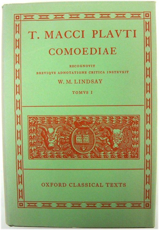 T. Macci Plauti: Comoediae, Vol. 1: Amphitruo; Mercator (Oxford Classical Texts)