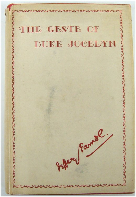 The Geste of Duke Jocelyn: A Romance in Prose and Verse