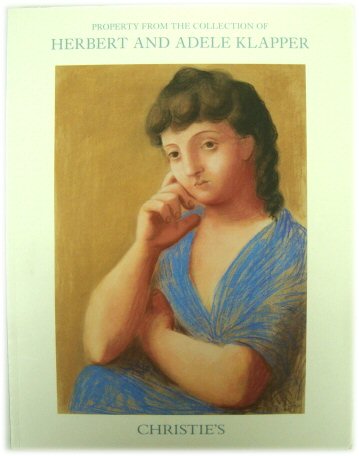 Property from the Collection of Herbert and Adele Klapper, November 2018