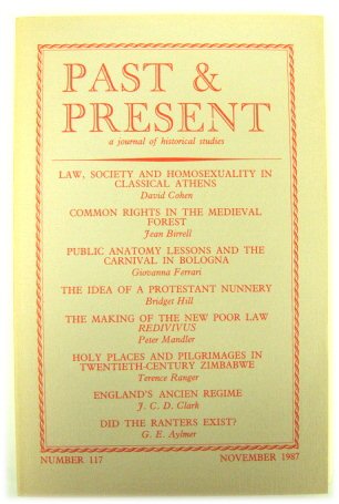Past & Present: A Journal of Historical Studies - Number 117, November 1987