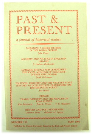 Past & Present: A Journal of Historical Studies - Number 135, May 1992