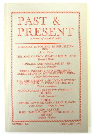 Past & Present: A Journal of Historical Studies - Number 126, February 1990
