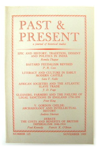 Past & Present: A Journal of Historical Studies - Number 125, November 1989