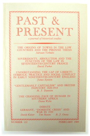 Past & Present: A Journal of Historical Studies - Number 122, February 1989