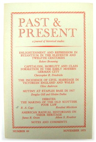 Past & Present: A Journal of Historical Studies - Number 69, November 1975