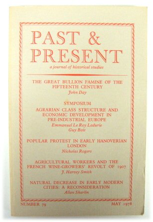 Past & Present: A Journal of Historical Studies - Number 79, May 1978