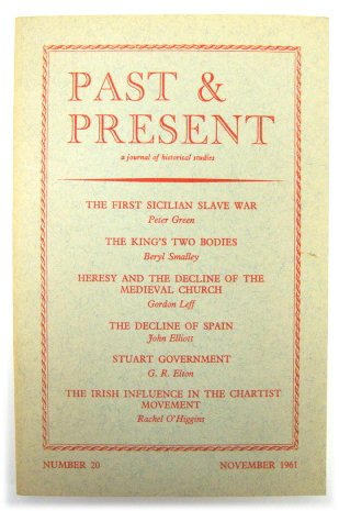 Past & Present: A Journal of Historical Studies - Number 20, November 1961