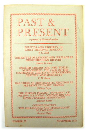 Past & Present: A Journal of Historical Studies - Number 57, November 1972