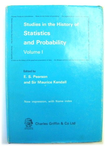 Studies in the History of Statistics and Probability, Volume I
