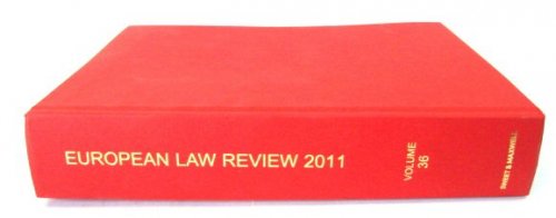 European Law Review 2011, Volume 36