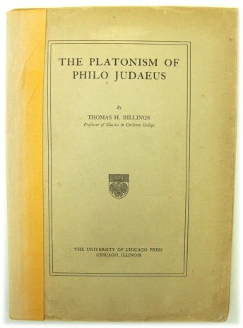 The Platonism of Philo Judaeus