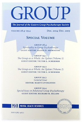 Group: The Journal of the Eastern Group Psychotherapy Society, Volume 28.4-29.4