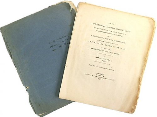 On the expediency of assigning Specific Names to all such Functions of Simple Elements as represent definite physical properties; with the suggestion of a new term in mechanics; illustrated by an investigation of the Machine moved by Recoil; and Also