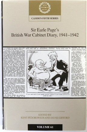 Sir Earle Page's British War Cabinet Diary, 1941-1942: Volume 61