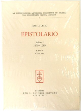 Epistolario, Volume I 1679-1689 (Le Corrispondenze Letterarie, Scientifiche Ed Erudite Dal Rinascimento All'eta Moderna 1)