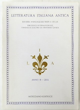 Letteratura Italiana Antica: Anno II-2001