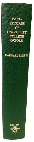 Early Records of University College, Oxford