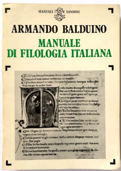 Manuale Di Filologia Italiana