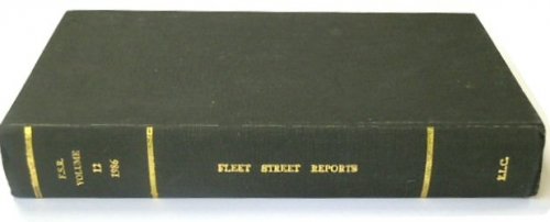 Fleet Street Reports of Industrial Property Cases from the Commonwealth and Europe: Vol.12. 1986