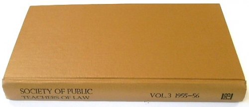 The Journal of the Society of Public Teachers of Law: Vol III. 1955-1956